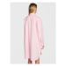 Tommy Hilfiger Košeľové šaty Solid WW0WW37102 Ružová Oversize