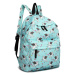 Konofactory Modrý vzorovaný ruksak do školy „Unicorn&quot; 11L
