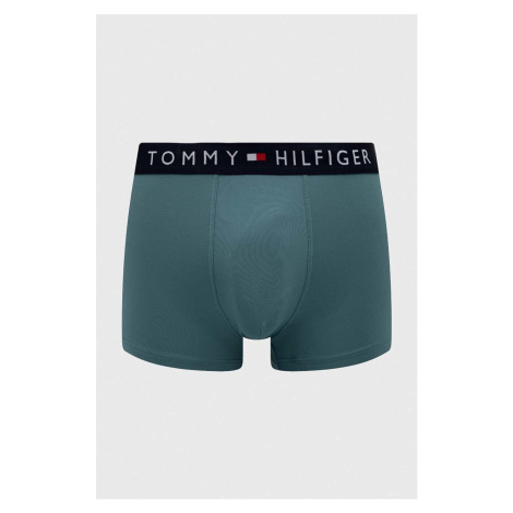 Boxerky Tommy Hilfiger pánske, zelená farba