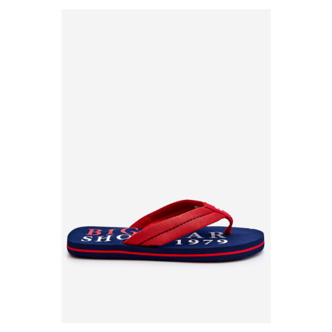 Men's flip-flops Big Star LL174613 navy blue