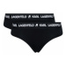 KARL LAGERFELD Súprava 2 kusov klasických nohavičiek 211W2125 Čierna