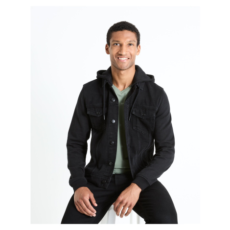 Celio Denim Hooded Jacket Fujersden - Men