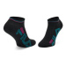 Fila Súprava 3 párov vysokých dámskych ponožiek Calza Invisibile F6648 Čierna