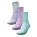 4F Súprava 3 párov vysokých detských ponožiek 4FJSS23USOCF101 Farebná