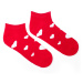 Členkové ponožky Feetee Hearts red