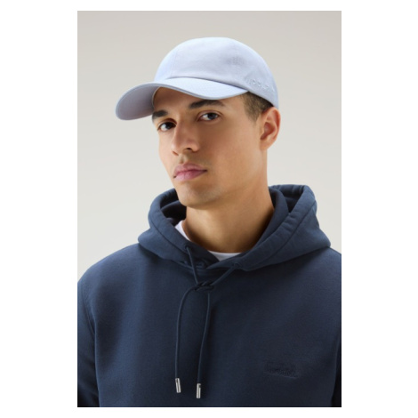 Šiltovka Woolrich Unisex Logo Baseball Cap Blue Grey