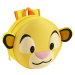 Safta Simba predškolský batôžtek okrúhly s ušami - žltá - 31 cm