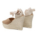 Manebi Espadrilky Heart-Shaped Wedge Espadrilles W 1.9 WH Hnedá