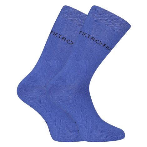 Pietro Filipi high bamboo socks navy blue