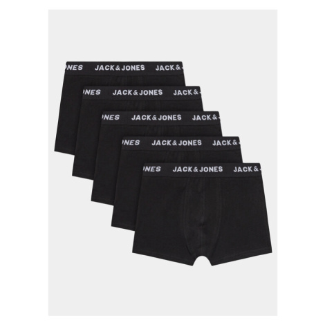 Jack&Jones Junior Súprava 5 kusov boxeriek Chuey 12210878 Čierna