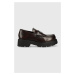 Kožené mokasíny Vagabond Shoemakers COSMO 2.0 dámske, bordová farba, na platforme, 5049.504.41
