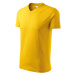 Malfini Heavy V-neck 160 Unisex tričko 102 žltá