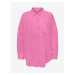 Ružová dámska ľanová košeľa ONLY Corina