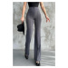 80272 Dewbery High Waist Slim Fit Wide Leg Pants-ANTHRACITE