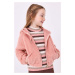 Detská mikina Mayoral ružová farba, s kapucňou, jednofarebná