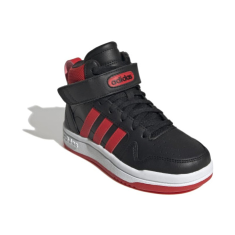 Detská rekreačná obuv ADIDAS Postmove Mid core black vivid red cloud white