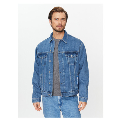 Karl Lagerfeld Jeans Džínsová bunda 235D1450 Modrá Regular Fit
