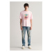 TRIČKO GANT WASHED GRAPHIC SS T-SHIRT CALIFORNIA PINK