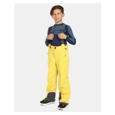 Kilpi MIMAS-J Detské lyžiarske nohavice UJ0401KI Žltá