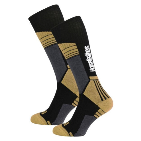 Horsefeathers RORY THERMOLITE SOCKS Pánske snowboardové ponožky, béžová, veľkosť