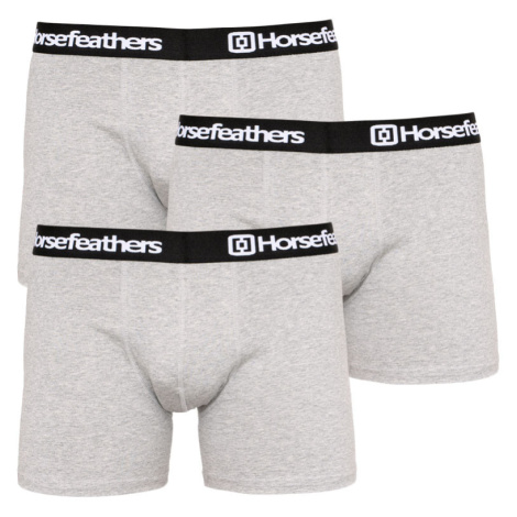 3PACK men's boxers Horsefeathers Dynasty heather gray