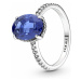 Pandora Strieborný zásnubný prsteň v štýle vojvodkyne Kate Timeless 190056C01 54 mm