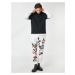 Koton Jogger Sweatpants Asian Printed Waist Laced Pocket