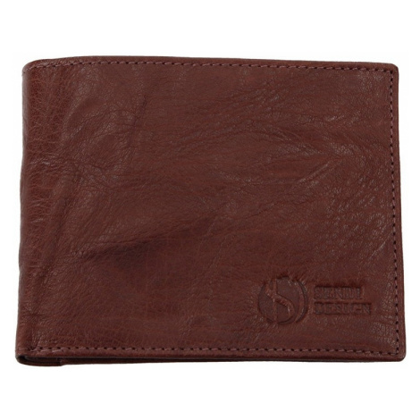 Pánska kožená peňaženka SendiDesign SNW6946 - tmavo hnedá Sendi Design
