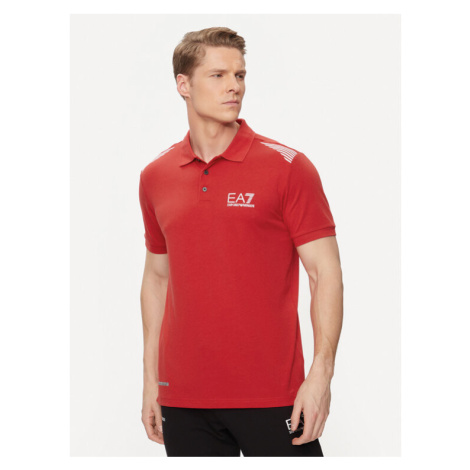 EA7 Emporio Armani Polokošeľa 3DPF51 PJULZ 1461 Červená Regular Fit