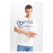 DEFACTO Comfort Fit Crew Neck Printed Short Sleeve T-Shirt