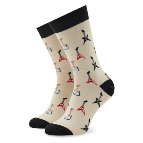 Stereo Socks Ponožky Vysoké Unisex Six String Béžová