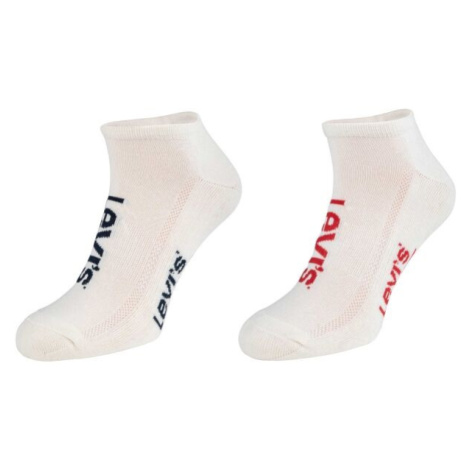 Levi's&reg; LOW CUT SPORT LOGO 2P Unisex ponožky, biela, veľkosť