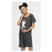 Dámská noční košile mateřská Little model 16478536 tmavě šedá XL