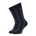 Emporio Armani Súprava 3 párov vysokých pánskych ponožiek 302402 2F283 01736 Tmavomodrá