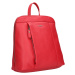 Dámsky kožený batoh Lagen Curen - červená