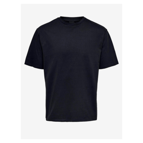 Dark blue men's T-shirt ONLY & SONS Fred - Men