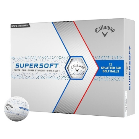 Callaway Supersoft 2023 Blue Splatter Golfové lopty