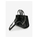 Čierna dámska kožená kabelka s krokodílím vzorom Michael Kors
