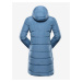 Modrý dámsky zimný prešívaný kabát ALPINE PRE EDORA