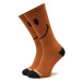 Market Ponožky Vysoké Unisex Smiley 360001158 Hnedá