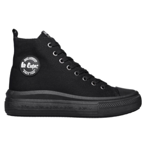 Lee Cooper CANVAS Dámske plátené tenisky, čierna, veľkosť