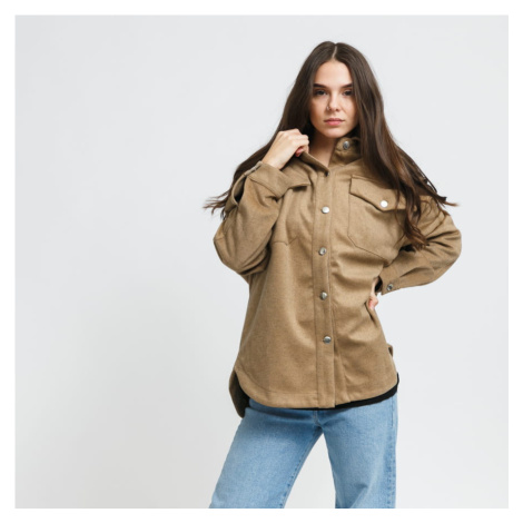 Urban Classics Ladies Classic Overshirt melange béžová