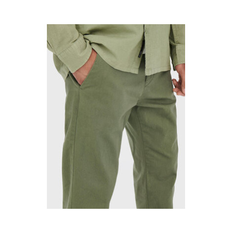 Only & Sons Chino nohavice Kent 22020400 Zelená Regular Fit