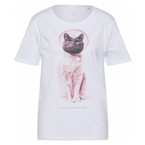 EINSTEIN & NEWTON Tričko 'Astro Cat'  sivá / staroružová / biela