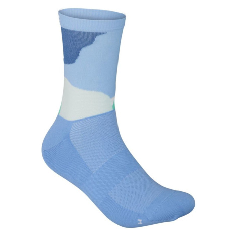 POC Cyklistické ponožky klasické - ESSENTIAL PRINT - svetlo modrá