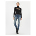 Calvin Klein Jeans Džínsy High Rise Super Skinny Ankle J20J222146 Modrá Skinny Fit