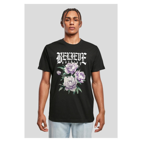 Black T-shirt Believe Nothing mister tee