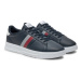 Tommy Hilfiger Sneakersy Supercup Lth Seasonal FM0FM05129 Tmavomodrá