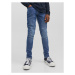 Jack&Jones Junior Džínsy Liam 12242680 Modrá Skinny Fit