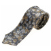Tmavomodrá pánska elegantná kravata BOLF K109